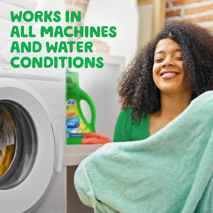 Gain Liquid Laundry Detergent with Odor Defense, Waterfall Delight Scent, Laundry Soap For HE Washing Machines, 177 fl oz, 134 Loads (Packaging May Vary) (Pack of 2)