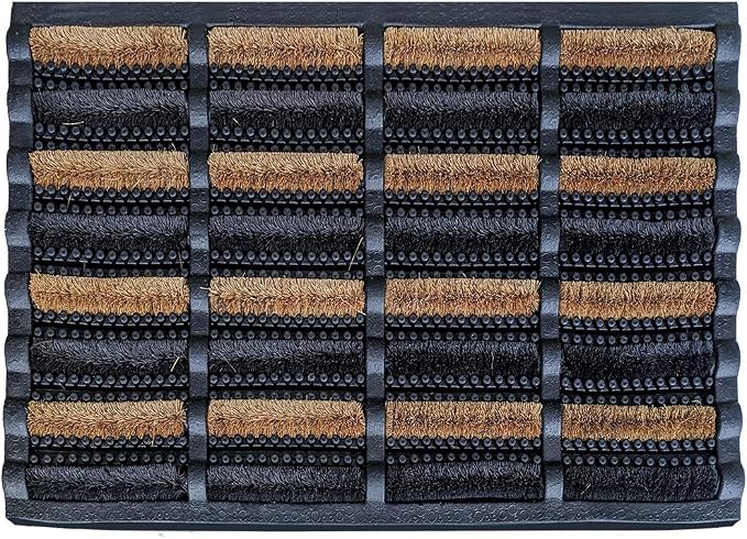 FOOTMATTERS Ninamar Mud Scrubber Tray Mat - 29.5 x 17.5 inch