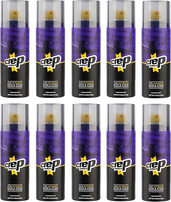Crep Protect Shoe Protector Spray - Rain & Stain Waterproof Nano Protection for Sneaker, Leather, Nubuck, Suede & Canvas (Pack of 10)