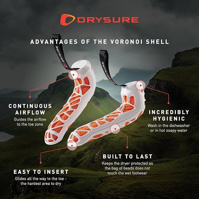 Active Non-Electric Shoe Dryer, Reusable Silica Sneaker & Athletic Shoe Dryer, No Heat, Portable
