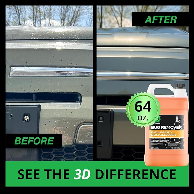 3D Bug Remover + LVP Interior Cleaner – Exterior Insect Remover & Deep Interior Surface Cleaner – 1 Gallon Each