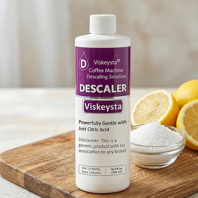 Descaling Solution for OXO Coffee Makers, 16.9 fl oz (500ml) Descaler Liquid, 4 Uses, Citric Acid Formula