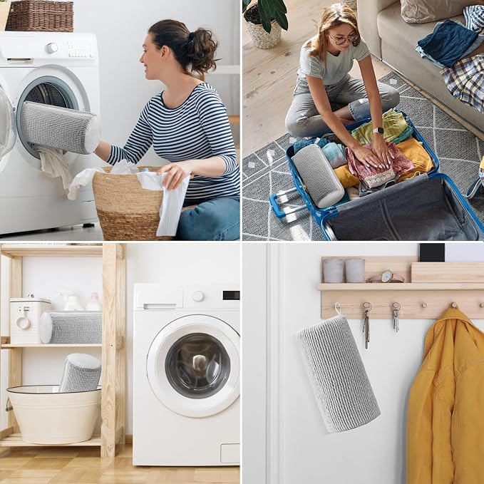 Aship Shoe Washing Machine Bag, Laundry Shoes Bag for Washer & Dryer - Reusable Shoe Cleaning Bag for Sneakers,Tennis Shoes, 360° Deep Cleaning With Self-locking Zipper for All Shoes Sizes - Gray,1PC