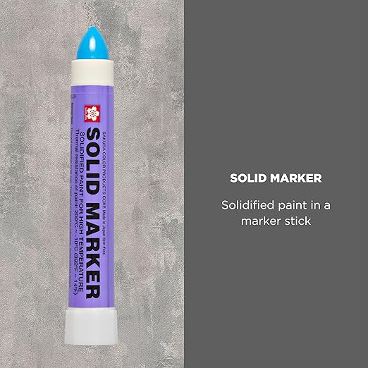 Sakura Solidified Paint Solid Marker (Box of 12), Blue, XSC-36
