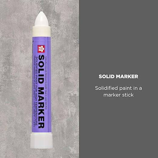 Sakura Solid Paint Markers - Permanent Marker Paint Pens - Window, Wood, & Glass Marker - White Paint - 12 Pack