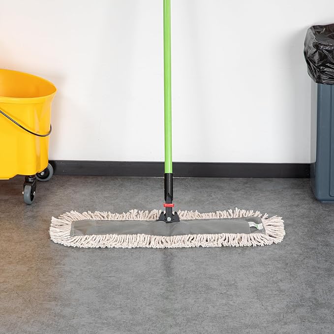 Restaurantware-MOP HEAD ONLY: Clean Tek Professional 24 x 5 Inch Dry Mop Head, 1 For Dusting - Frame Sold Separately, Disposable, Cotton, For Home And Commercial Use
