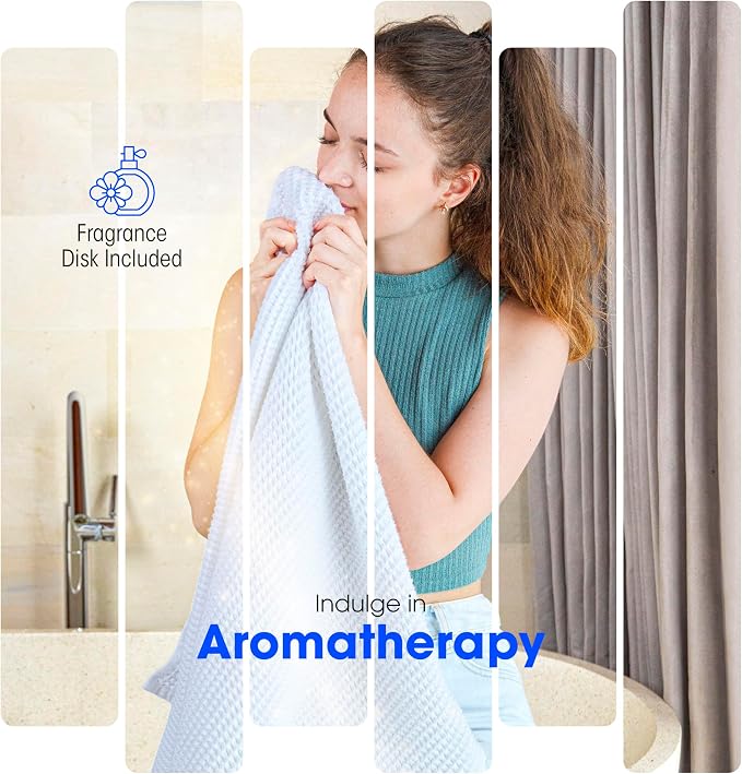 PureClean Towel Warmer Bucket, Portable Blanket Heater for Bathroom and Spa, Customizable Fragrance, Auto Shut-Off, Fits 2 Large Towels, Blankets and Bathrobes, LED Display, Adjustable Timer, Gray