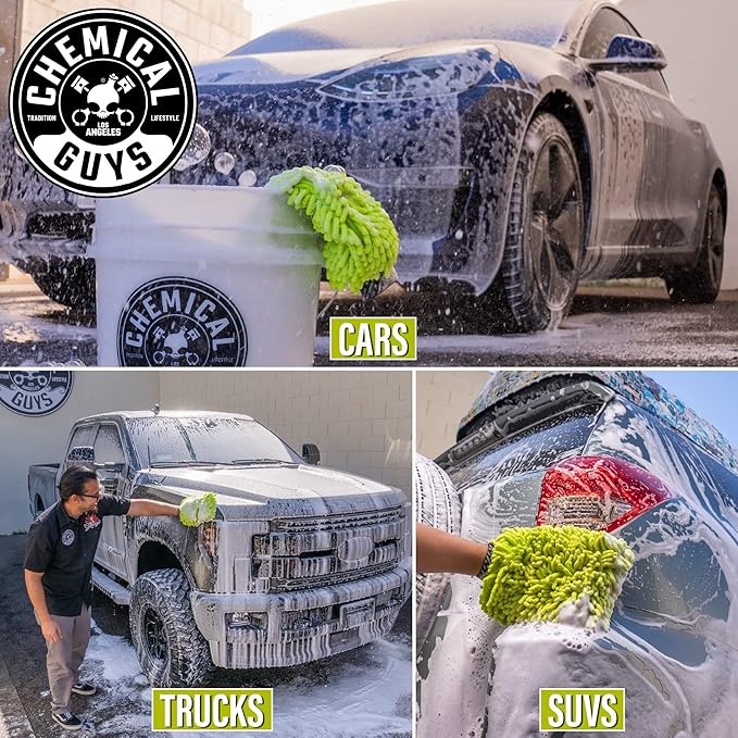 Chemical Guys Super Absorbent Microfiber Towel and Premium Scratch-Free Microfiber Wash Mitt