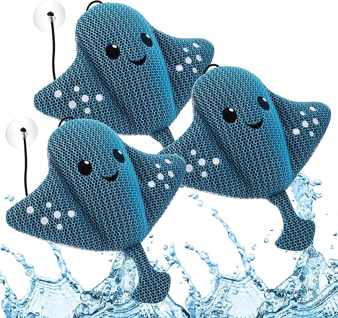 3-Pack Hot-Tub-Scum-Absorber-Devilfish-Hot-Tub-Floating-Sponge-Scum-Remover Reusable-Scum-Bug-Hot-Tub-Oil-Scum-Absorbing-Sponge for Keep Water Cleaner Spa & Pool Bath