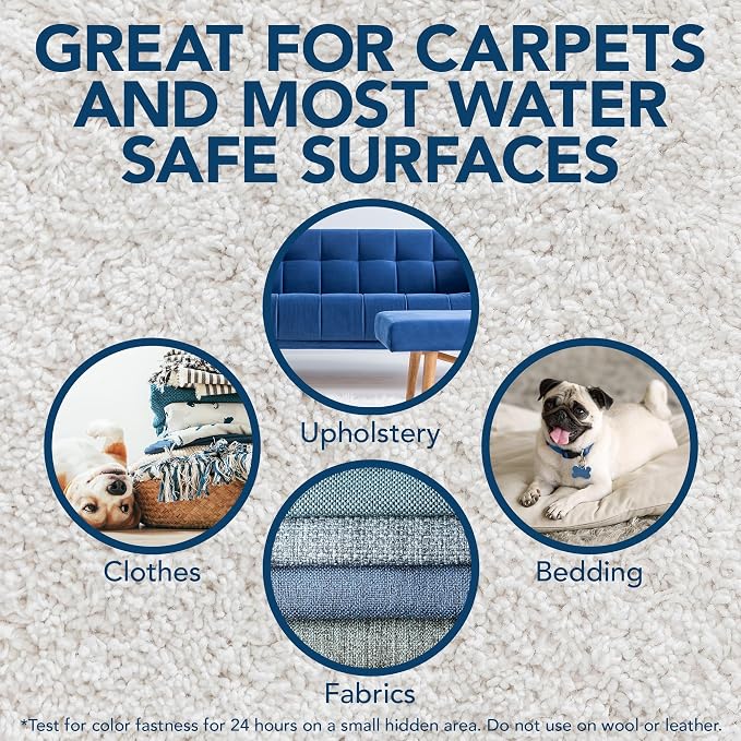 Simple Solution Oxy Charged Pet Stain and Odor Remover, Pet Cleaner, Carpet Stain Remover, 3X Oxy Power, Carpet Spray, Eliminates Dog Urine, Waste & Vomit Odors, 1 Gallon