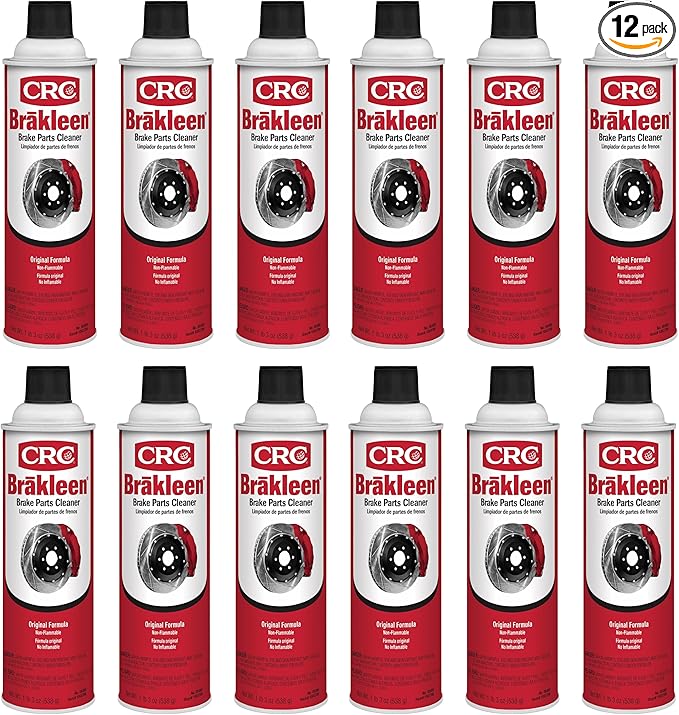 CRC Brakleen 1003706 Brake Cleaner Spray Non-Flammable, 19 oz, [12 Pack]
