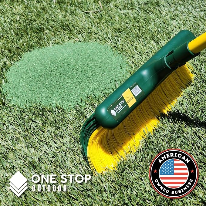 Artificial Grass Turf Broom - Astroturf Rake/Brush. Also Great Carpet Rake & Groomer (Curved Bristle)