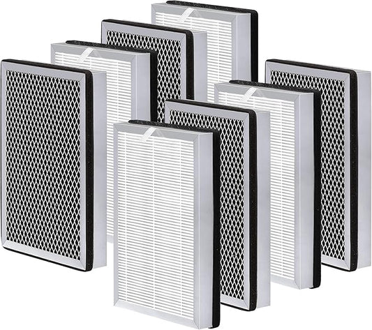MA Series 25 Replacement Filter compatible with MA Series 25 Air Purifier Filter Replacement, 3-in-1 Composite Filter with H13 True HEPA, Activated Carbon and Pre-filter, Pack of 8