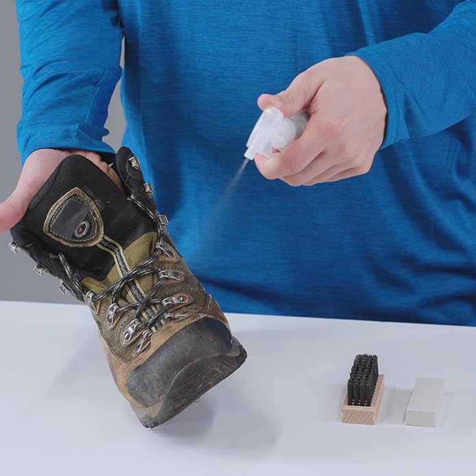 GEAR AID Revivex Suede Hiking and Work Boot Cleaner and Conditioning Kit for Waterproofing Breathable Gore-Tex Footwear