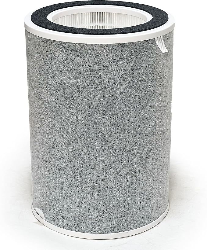 Nispira 2-Pack HP201 HP202 HC501 Filter Replacement For Shark NanoSeal Air Purifier MAX HP200 Series HC502 Size 8.68" x 8.68" x 12.1"
