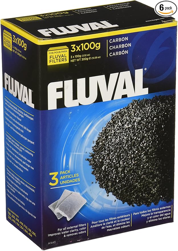 Hagen 18-Pack Fluval Carbon Nylon Bags for Canister Filters, 100gm