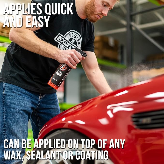 ExoForma Super Shine - High Gloss & Quick Shine Spray for Cars - Car Care Products - Cleaning Spray & Gloss Finish - Easy to Apply, 16 oz