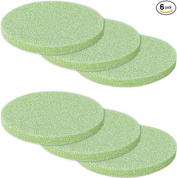 Poweka Phosphate Reducer Filter Pads, Compatible with Fluval FX4/FX5/FX6, 6 Count, Green, Aquarium Filter Accessories