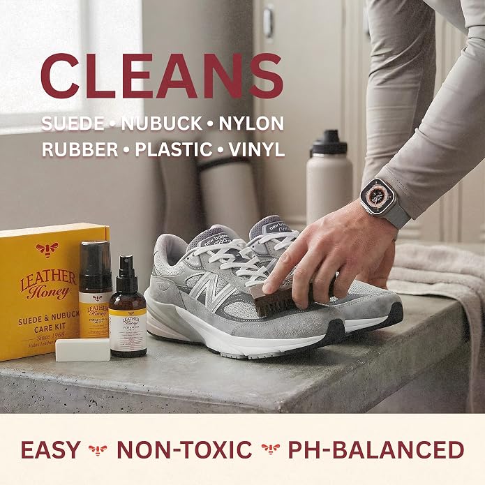 Leather Honey Suede & Nubuck Care Kit with 8oz Conditioner