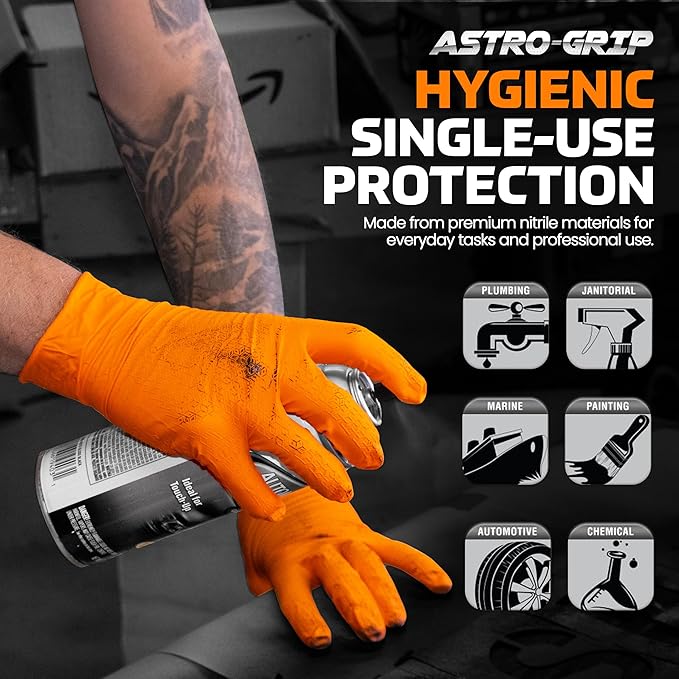 Raptor Grip™ Powder Free Exam Grade Nitrile Gloves