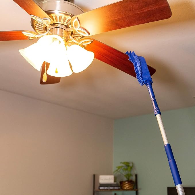 U.S. Duster Company Triple Action High Reach Dusting Kit + Extendable Cobweb Duster