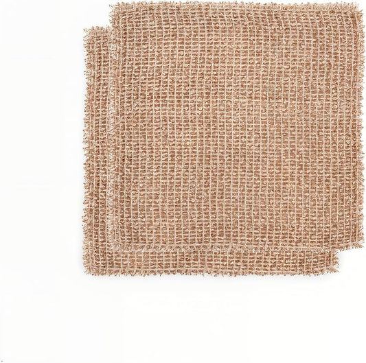 Redecker Large Copper Cleaning Cloth – 2 Pack – Woven Copper Scrubber for Pots Pans Sinks and Stainless Steel – Removes Burnt Food Residue – 10 x 10 in – Made in Netherlands