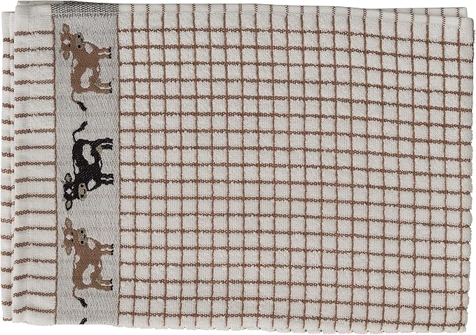 Samuel Lamont Poli Dri Tea Towels - Set of 3 100% Cotton 27.5 x 19 Inch (Cows)