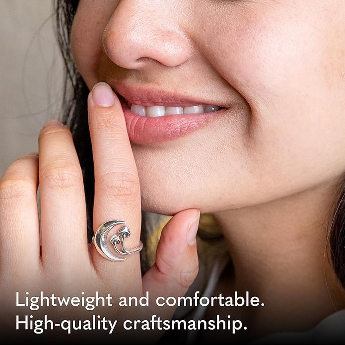 NINA DESIGNS Sterling Silver Rings - Adjustable Ring, Silver Jewelry for Women, 925 Sterling Silver, Gift for Women Women’s Rings
