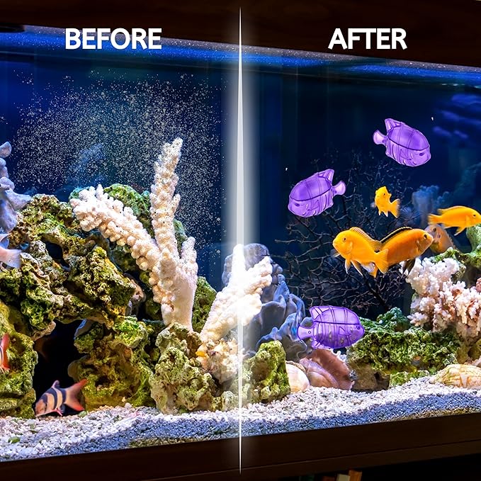 Nispira 24 Fish Universal Demineralization Cleaners for Protec Guardian Aquastick Humidifiers Ultrasonic Evaporative Dehumidifiers Hard Water Removes White Dust Odor