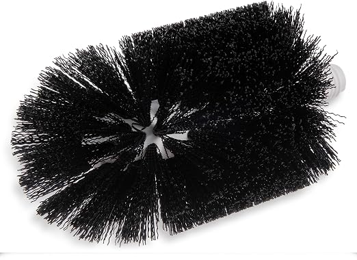 SPARTA Flo-Pac Floor Drain Brush Head Only, 4 Inch Diameter for Cleaning, Kitchen, Bathroom, And Janitorial Use, Plastic, 5.5 Inches, Black, (Case of 6)