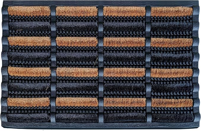 FOOTMATTERS Ninamar Mud Scrubber Tray Mat - 29.5 x 17.5 inch - 3 Pack