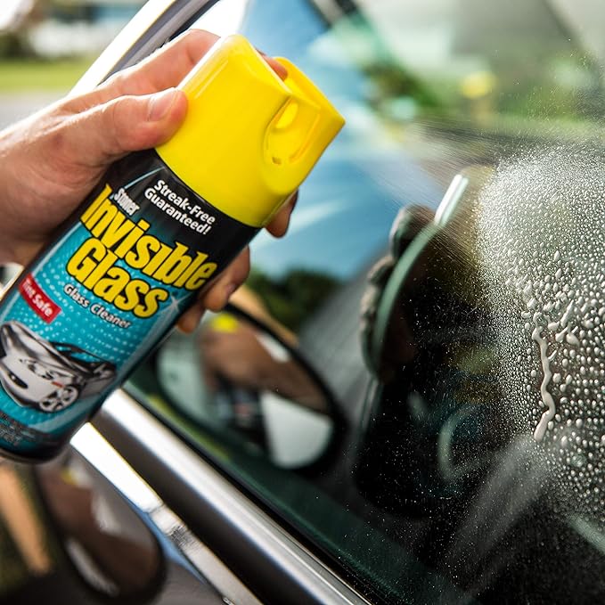Invisible Glass 91163-5PK Premium Aerosol Glass Cleaner Spray for Car Windshields and Windows, Automotive and Home Window Cleaner, Streak-Free, Ammonia-Free, Tint-Safe – 15 oz (Pack of 5)