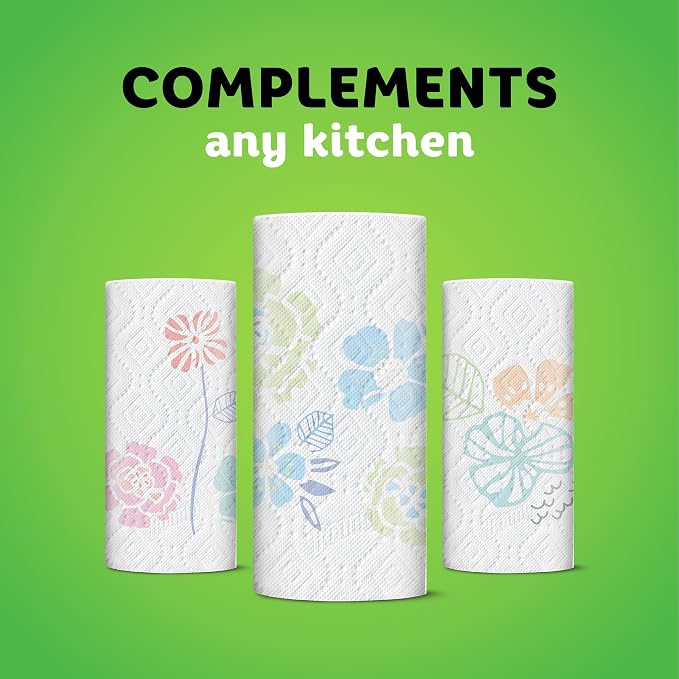 Bounty Select-A-Size Paper Towels, Print, 6 Double Rolls = 12 Regular Rolls