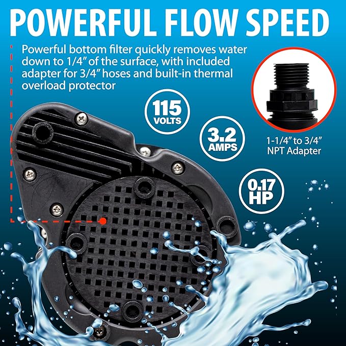 DrainX Tankless Water Heater Flushing Kit with Gallon Concentrated Vinegar, Dilutes to 4 Gallons, Heavy Duty 1/6HP Extra Strength Pump and Hoses.
