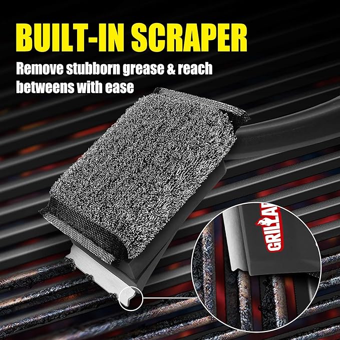 GRILLART SteamWizards Grill Brush Replacement Pad, 1 PCS