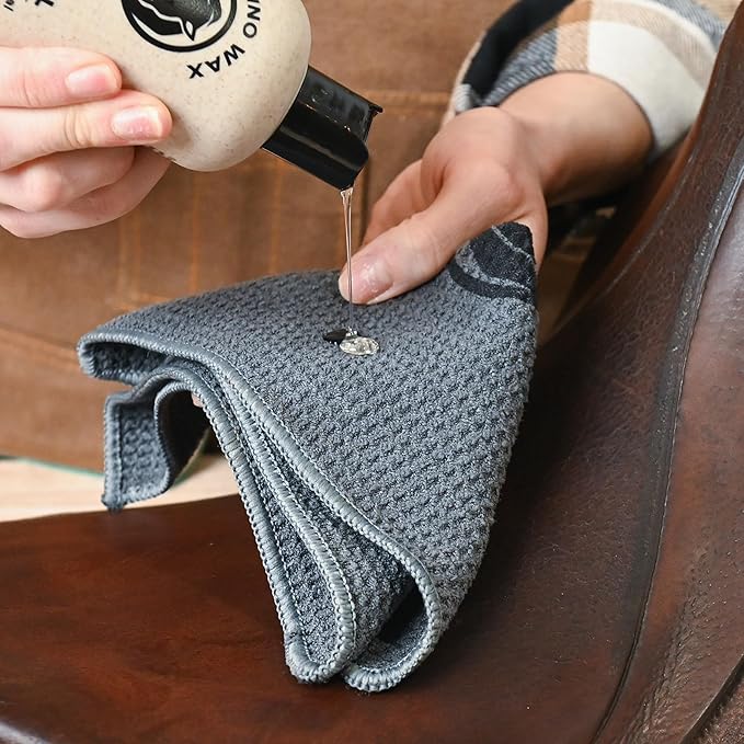 Rhino Wax - Horse Tack Kit - Includes: Saddle Soap for Leather & Conditioner - Leather Oil - Brushes - Cloth. Horse Supplies for Saddles, Bridles, Boots, Reins - Proudly Made in the USA (Not China)