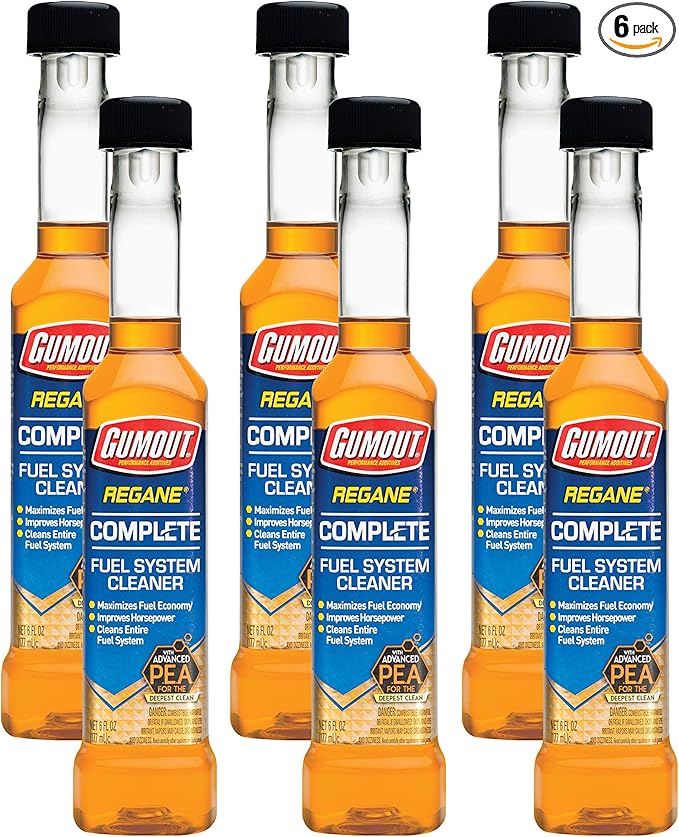 Gumout 510014 Regane Complete Fuel System Cleaner, 6 oz. (Pack of 6) (510014W-6PK)