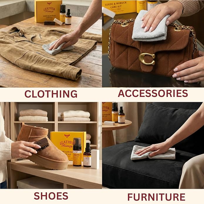 Leather Honey Suede & Nubuck Cleaner and Care Kit