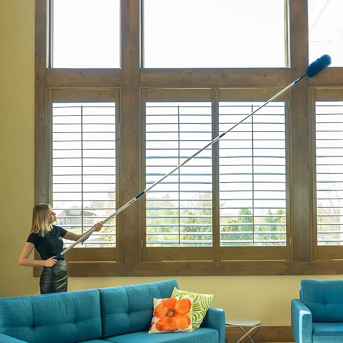 U.S. Duster Company Triple Action High Reach Dusting Kit + Extendable Cobweb Duster