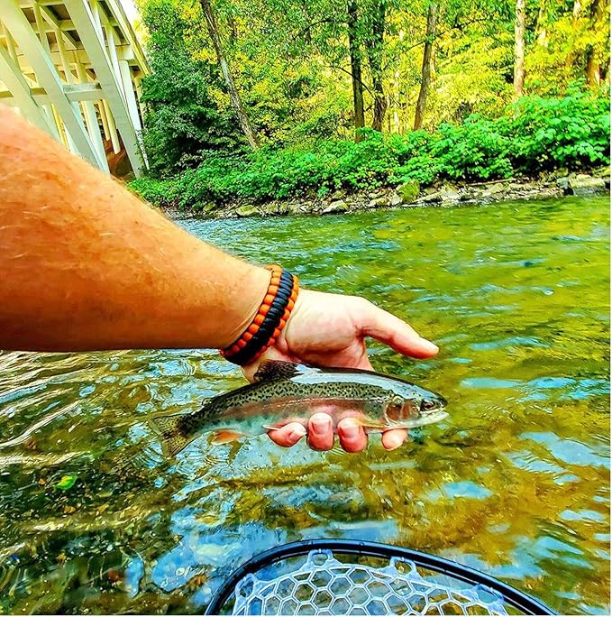 Aventik Fly Floating Fishing Net Carbon Fiber Landing Trout Net Light Weight Clear Rubber Ghost Net Catch & Release