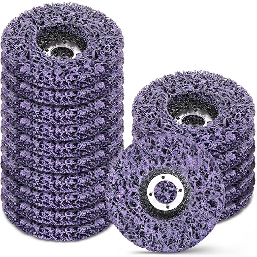 Landhoow 20 Pcs Strip Discs Rust Remover Wheel 4-1/2'' x 7/8'' Stripping Wheel Paint Disc Abrasive for Rust Oxidation Welds Metal and Wood Angle Grinder