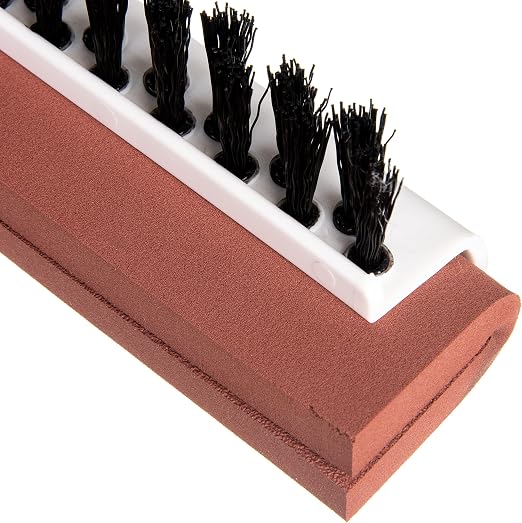 Carlisle FoodService Products Floor Squeegee Head with Scrub Bristles, 18", Red (Case of 10)