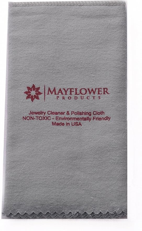 Mayflower Products Pro Size Jewelry Polishing Cloth + Metal Care Kit. Clean All Your Metals at Home: Silver, Gold, and Platinum Plus Stainless Steel, Copper, Brass, and Chrome