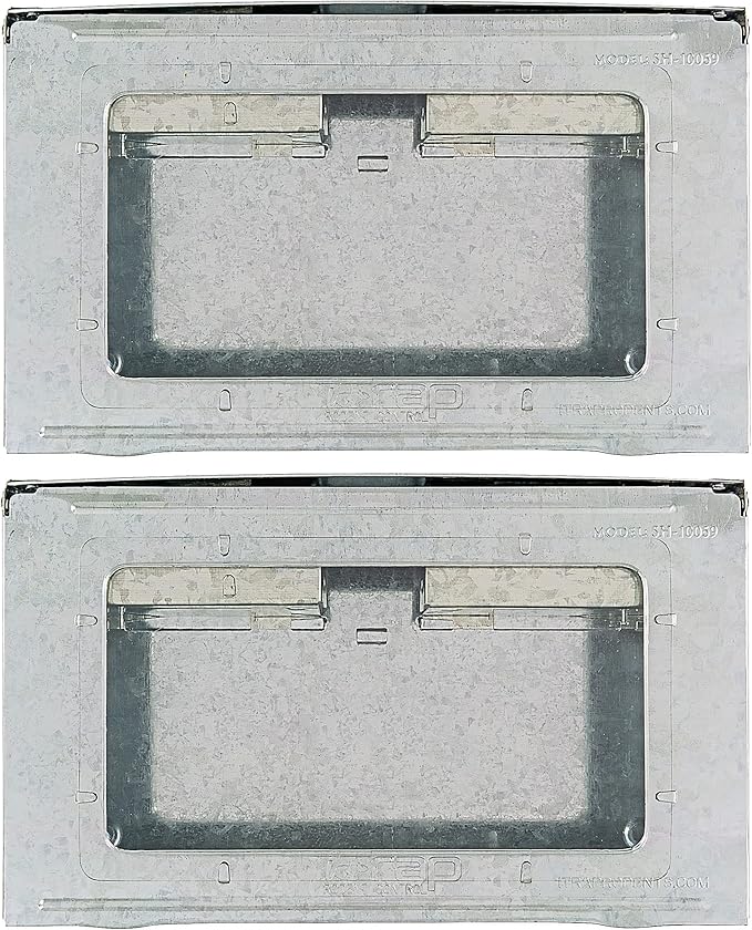 Humane Mouse Trap 2-Pack – No Winding or Resetting, Non-Jamming, Clear Window View, Silver, No-Kill Indoor Mouse Traps, Preferred by Professional Pest Controllers