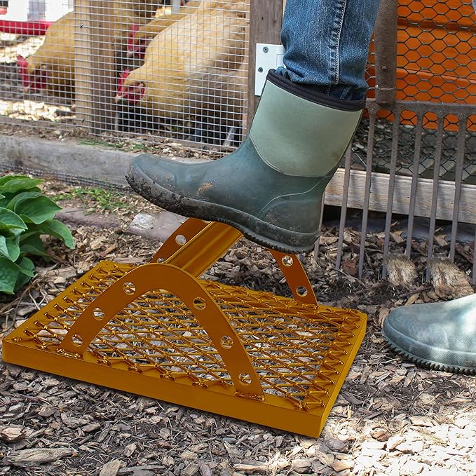 Boot Scraper Heavy Duty Metal Boot Brush Scraper Outdoor Heavy Duty Shoe Boot Mud Scraper Outdoor Boot Dirt Cleaner Shoe Brush&Boot Brush, Boot Cleaner Boot Scrubber Shoe Scrubber (Orange)