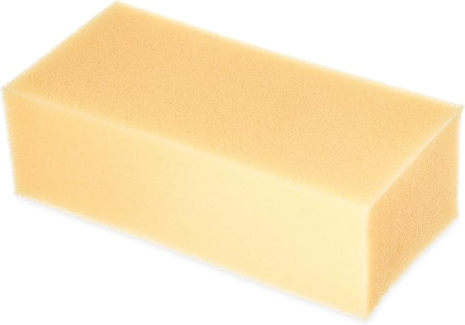 Carlisle FoodService Products 36550100 Commercial Cleaning/Washing Foam Sponge, 8.25", Yellow