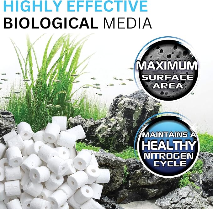 36 Pcs 306/307 Filter Media Canister Filter Maintenance & Replacement Filter Media Kit, Quick Clear, Carbon Bags (300g), Biomax (500g), Bio Foam, Phosphate-Ammonia-Nitrite Remover, Including Mesh Bags