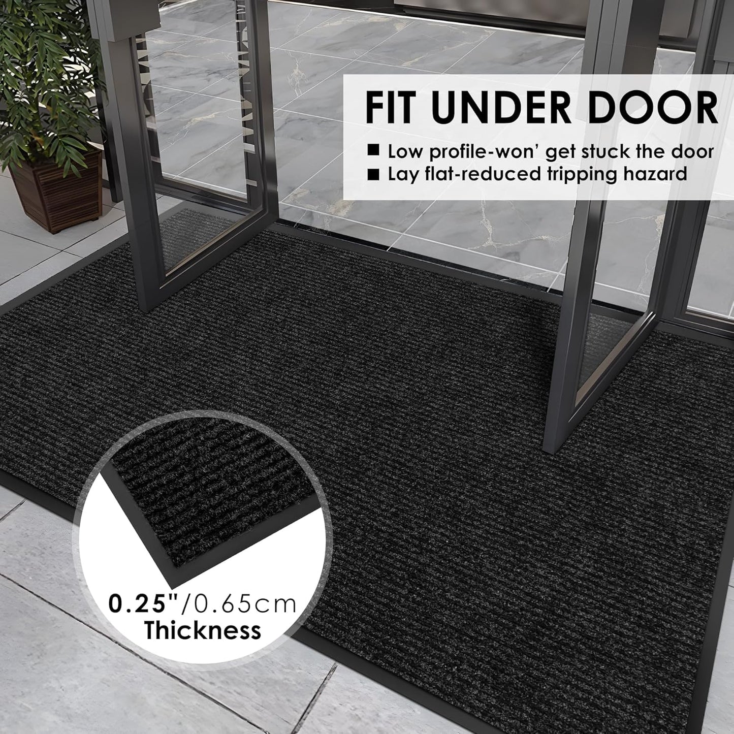 Morefany Commercial Door Mat - 4' x 39' Heavy Duty Runner