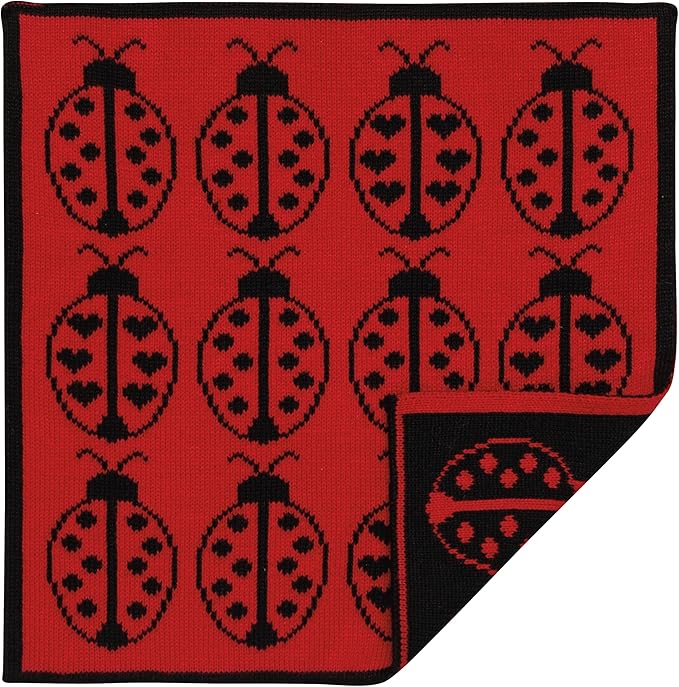 Jubilee Ladybug Knit Dishcloth, 1 EA