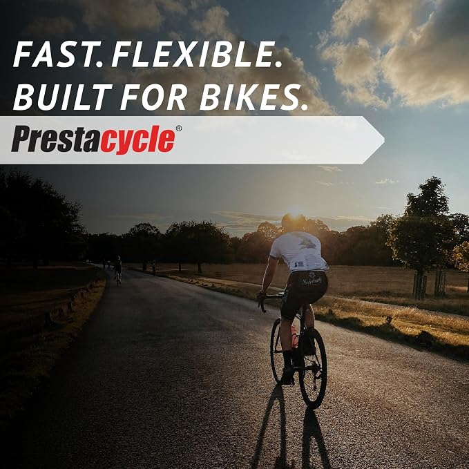 Prestaflator Bike Tire Inflator, Presta & Schrader Valve Air Compressor Tool – Works with Tubeless & Standard Tires – Bike & Car Air Compressor Tire Inflator for MTB & Road Bikes